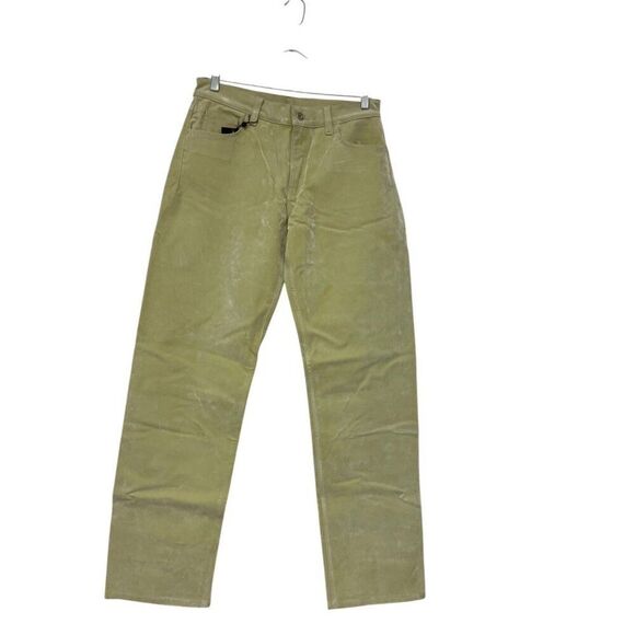 Massimo Dutti Womens Trousers Pants EU 40 US 8 Flocked Velvet Beige 5035/936 NWT - Picture 2 of 10